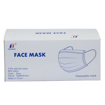 Tjock 3-lagers nonwoven ansiktsmask